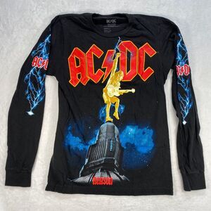 AC/DC Rock or Bust Tour Long Sleeve Graphic Tee‎ Band T-Shirt Small